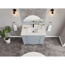 Load image into Gallery viewer, Legion Furniture WS2512-42-CD 42&quot; CADET FINISH SOLID WOOD SINK VANITY WITH 1&#39; ARTIFICIAL STONE TOP