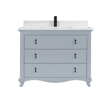 Load image into Gallery viewer, Legion Furniture WS2512-42-CD 42&quot; CADET FINISH SOLID WOOD SINK VANITY WITH 1&#39; ARTIFICIAL STONE TOP