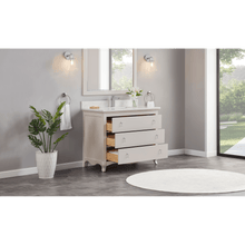 Load image into Gallery viewer, Legion Furniture WS2512-42-DW 42&quot; DREAMY WHITE FINISH SOLID WOOD SINK VANITY WITH 1&quot; ARTIFICIAL STONE TOP