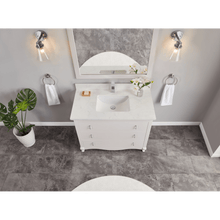 Load image into Gallery viewer, Legion Furniture WS2512-42-DW 42&quot; DREAMY WHITE FINISH SOLID WOOD SINK VANITY WITH 1&quot; ARTIFICIAL STONE TOP