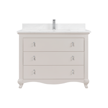 Load image into Gallery viewer, Legion Furniture WS2512-42-DW 42&quot; DREAMY WHITE FINISH SOLID WOOD SINK VANITY WITH 1&quot; ARTIFICIAL STONE TOP