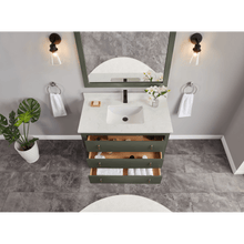 Load image into Gallery viewer, Legion Furniture WS2512-42-PG 42&quot; PEWTER GREEN FINISH SOLID WOOD SINK VANITY  WITH 1&#39; ARTIFICIAL STONE TOP