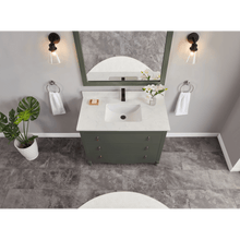 Load image into Gallery viewer, Legion Furniture WS2512-42-PG 42&quot; PEWTER GREEN FINISH SOLID WOOD SINK VANITY  WITH 1&#39; ARTIFICIAL STONE TOP