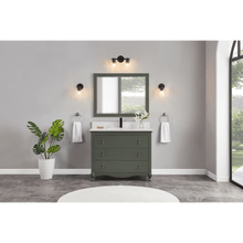 Load image into Gallery viewer, Legion Furniture WS2512-42-PG 42&quot; PEWTER GREEN FINISH SOLID WOOD SINK VANITY  WITH 1&#39; ARTIFICIAL STONE TOP