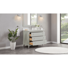 Load image into Gallery viewer, Legion Furniture WS2512-42-SS 42&quot; SILVER STRAND FINISH SOLID WOOD SINK VANITY WITH 1&quot; ARTIFICIAL STONE TOP