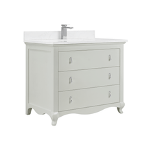 Load image into Gallery viewer, Legion Furniture WS2512-42-SS 42&quot; SILVER STRAND FINISH SOLID WOOD SINK VANITY WITH 1&quot; ARTIFICIAL STONE TOP