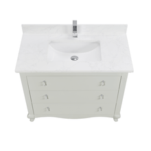 Load image into Gallery viewer, Legion Furniture WS2512-42-SS 42&quot; SILVER STRAND FINISH SOLID WOOD SINK VANITY WITH 1&quot; ARTIFICIAL STONE TOP