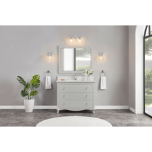 Load image into Gallery viewer, Legion Furniture WS2512-42-SS 42&quot; SILVER STRAND FINISH SOLID WOOD SINK VANITY WITH 1&quot; ARTIFICIAL STONE TOP