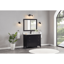 Load image into Gallery viewer, Legion Furniture WS2512-42-TB 42&quot; TRICORN BLACK FINISH SOLID WOOD SINK VANITY WITH 1&quot; ARTIFICIAL STONE TOP