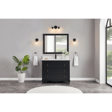 Load image into Gallery viewer, Legion Furniture WS2512-42-TB 42&quot; TRICORN BLACK FINISH SOLID WOOD SINK VANITY WITH 1&quot; ARTIFICIAL STONE TOP