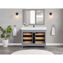 Load image into Gallery viewer, Legion Furniture WS2512-48-CD 48&quot; CADET FINISH SOLID WOOD SINK VANITY  WITH 1&#39; ARTIFICIAL STONE TOP