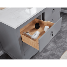 Load image into Gallery viewer, Legion Furniture WS2512-48-CD 48&quot; CADET FINISH SOLID WOOD SINK VANITY  WITH 1&#39; ARTIFICIAL STONE TOP