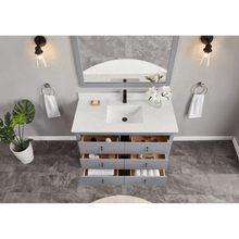 Load image into Gallery viewer, Legion Furniture WS2512-48-CD 48&quot; CADET FINISH SOLID WOOD SINK VANITY  WITH 1&#39; ARTIFICIAL STONE TOP