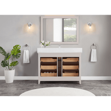 Load image into Gallery viewer, Legion Furniture WS2512-48-DW 48&quot; DREAMY WHITE FINISH SOLID WOOD SINK VANITY WITH 1&quot; ARTIFICIAL STONE TOP