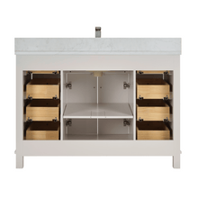 Load image into Gallery viewer, Legion Furniture WS2515-48-DW 48&quot; DREAMY WHITE FINISH SOLID WOOD SINK VANITY  WITH 1&#39; ARTIFICIAL STONE TOP