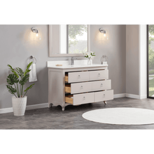 Load image into Gallery viewer, Legion Furniture WS2512-48-DW 48&quot; DREAMY WHITE FINISH SOLID WOOD SINK VANITY WITH 1&quot; ARTIFICIAL STONE TOP