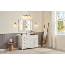 Load image into Gallery viewer, Legion Furniture WS2515-48-DW 48&quot; DREAMY WHITE FINISH SOLID WOOD SINK VANITY  WITH 1&#39; ARTIFICIAL STONE TOP