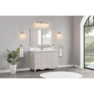 Legion Furniture WS2512-48-DW 48" DREAMY WHITE FINISH SOLID WOOD SINK VANITY WITH 1" ARTIFICIAL STONE TOP