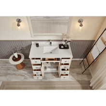 Load image into Gallery viewer, Legion Furniture WS2515-48-DW 48&quot; DREAMY WHITE FINISH SOLID WOOD SINK VANITY  WITH 1&#39; ARTIFICIAL STONE TOP