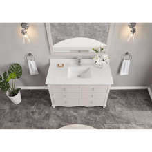 Load image into Gallery viewer, Legion Furniture WS2512-48-DW 48&quot; DREAMY WHITE FINISH SOLID WOOD SINK VANITY WITH 1&quot; ARTIFICIAL STONE TOP