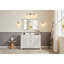 Load image into Gallery viewer, Legion Furniture WS2515-48-DW 48&quot; DREAMY WHITE FINISH SOLID WOOD SINK VANITY  WITH 1&#39; ARTIFICIAL STONE TOP