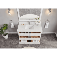 Load image into Gallery viewer, Legion Furniture WS2512-48-W 48&quot; WHITE FINISH SOLID WOOD SINK VANITY WITH 1&quot; ARTIFICIAL STONE TOP