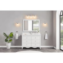 Load image into Gallery viewer, Legion Furniture WS2512-48-W 48&quot; WHITE FINISH SOLID WOOD SINK VANITY WITH 1&quot; ARTIFICIAL STONE TOP