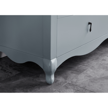 Load image into Gallery viewer, Legion Furniture WS2512-60-CD 60&quot; CADET FINISH SOLID WOOD SINK VANITY  WITH 1&#39; ARTIFICIAL STONE TOP