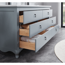 Load image into Gallery viewer, Legion Furniture WS2512-60-CD 60&quot; CADET FINISH SOLID WOOD SINK VANITY  WITH 1&#39; ARTIFICIAL STONE TOP