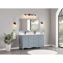 Load image into Gallery viewer, Legion Furniture WS2512-60-CD 60&quot; CADET FINISH SOLID WOOD SINK VANITY  WITH 1&#39; ARTIFICIAL STONE TOP
