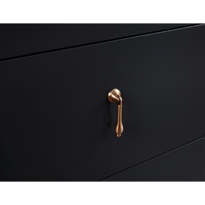 Legion Furniture WS2512-60-TB 60" TRICORN BLACK FINISH SOLID WOOD SINK VANITY WITH 1" ARTIFICIAL STONE TOP