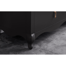 Load image into Gallery viewer, Legion Furniture WS2512-60-TB 60&quot; TRICORN BLACK FINISH SOLID WOOD SINK VANITY WITH 1&quot; ARTIFICIAL STONE TOP