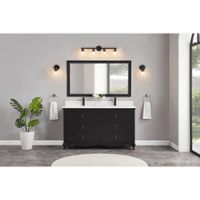Load image into Gallery viewer, Legion Furniture WS2512-60-TB 60&quot; TRICORN BLACK FINISH SOLID WOOD SINK VANITY WITH 1&quot; ARTIFICIAL STONE TOP