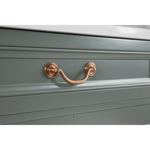 Legion Furniture WS2514-72-PG 72" PEWTER GREEN FINISH SOLID WOOD SINK VANITY  WITH 1' ARTIFICIAL STONE TOP