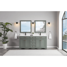 Load image into Gallery viewer, Legion Furniture WS2514-72-PG 72&quot; PEWTER GREEN FINISH SOLID WOOD SINK VANITY  WITH 1&#39; ARTIFICIAL STONE TOP