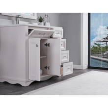 Load image into Gallery viewer, Legion Furniture WS2514-36-DW 36&quot; DREAMY WHITE FINISH SOLID WOOD SINK VANITY WITH 1&quot; ARTIFICIAL STONE TOP