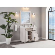 Load image into Gallery viewer, Legion Furniture WS2514-36-DW 36&quot; DREAMY WHITE FINISH SOLID WOOD SINK VANITY WITH 1&quot; ARTIFICIAL STONE TOP