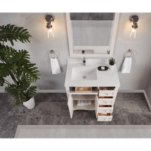 Load image into Gallery viewer, Legion Furniture WS2514-36-DW 36&quot; DREAMY WHITE FINISH SOLID WOOD SINK VANITY WITH 1&quot; ARTIFICIAL STONE TOP