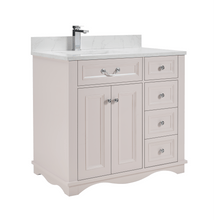 Load image into Gallery viewer, Legion Furniture WS2514-36-DW 36&quot; DREAMY WHITE FINISH SOLID WOOD SINK VANITY WITH 1&quot; ARTIFICIAL STONE TOP