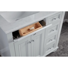 Load image into Gallery viewer, Legion Furniture WS2514-36-SS 36&quot; SILVER STRAND FINISH SOLID WOOD SINK VANITY WITH 1&quot; ARTIFICIAL STONE TOP