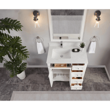 Load image into Gallery viewer, Legion Furniture WS2514-36-W 36&quot; WHITE FINISH SOLID WOOD SINK VANITY WITH 1&quot; ARTIFICIAL STONE TOP