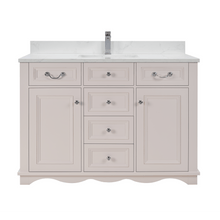 Load image into Gallery viewer, Legion Furniture WS2514-48-DW 48&quot; DREAMY WHITE FINISH SOLID WOOD SINK VANITY WITH 1&quot; ARTIFICIAL STONE TOP