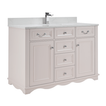 Load image into Gallery viewer, Legion Furniture WS2514-48-DW 48&quot; DREAMY WHITE FINISH SOLID WOOD SINK VANITY WITH 1&quot; ARTIFICIAL STONE TOP