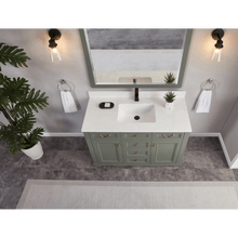 Load image into Gallery viewer, Legion Furniture WS2514-48-PG 48&quot; PEWTER GREEN FINISH SOLID WOOD SINK VANITY  WITH 1&#39; ARTIFICIAL STONE TOP