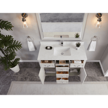 Load image into Gallery viewer, Legion Furniture WS2514-48-SS 48&quot; SILVER STRAND FINISH SOLID WOOD SINK VANITY WITH 1&quot; ARTIFICIAL STONE TOP