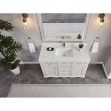 Load image into Gallery viewer, Legion Furniture WS2514-48-SS 48&quot; SILVER STRAND FINISH SOLID WOOD SINK VANITY WITH 1&quot; ARTIFICIAL STONE TOP