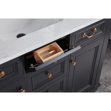 Load image into Gallery viewer, Legion Furniture WS2514-48-TB 48&quot; TRICORN BLACK FINISH SOLID WOOD SINK VANITY WITH 1&quot; ARTIFICIAL STONE TOP