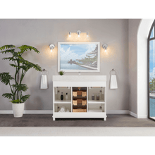 Load image into Gallery viewer, Legion Furniture WS2514-48-W 48&quot; WHITE FINISH SOLID WOOD SINK VANITY WITH 1&quot; ARTIFICIAL STONE TOP