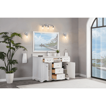 Load image into Gallery viewer, Legion Furniture WS2514-48-W 48&quot; WHITE FINISH SOLID WOOD SINK VANITY WITH 1&quot; ARTIFICIAL STONE TOP