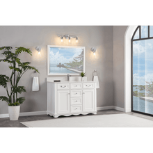 Load image into Gallery viewer, Legion Furniture WS2514-48-W 48&quot; WHITE FINISH SOLID WOOD SINK VANITY WITH 1&quot; ARTIFICIAL STONE TOP